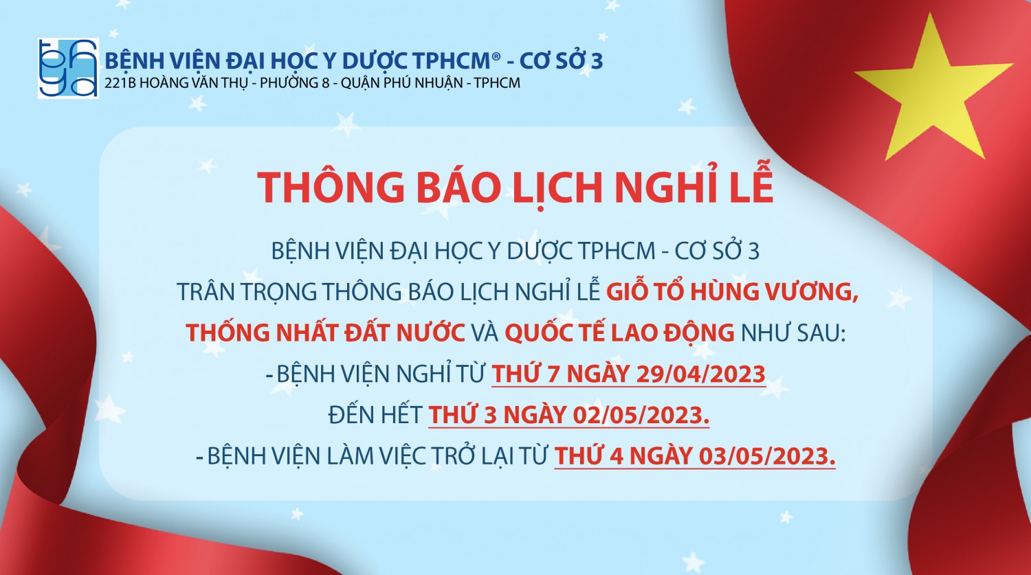 Thông báo lịch nghỉ lễ