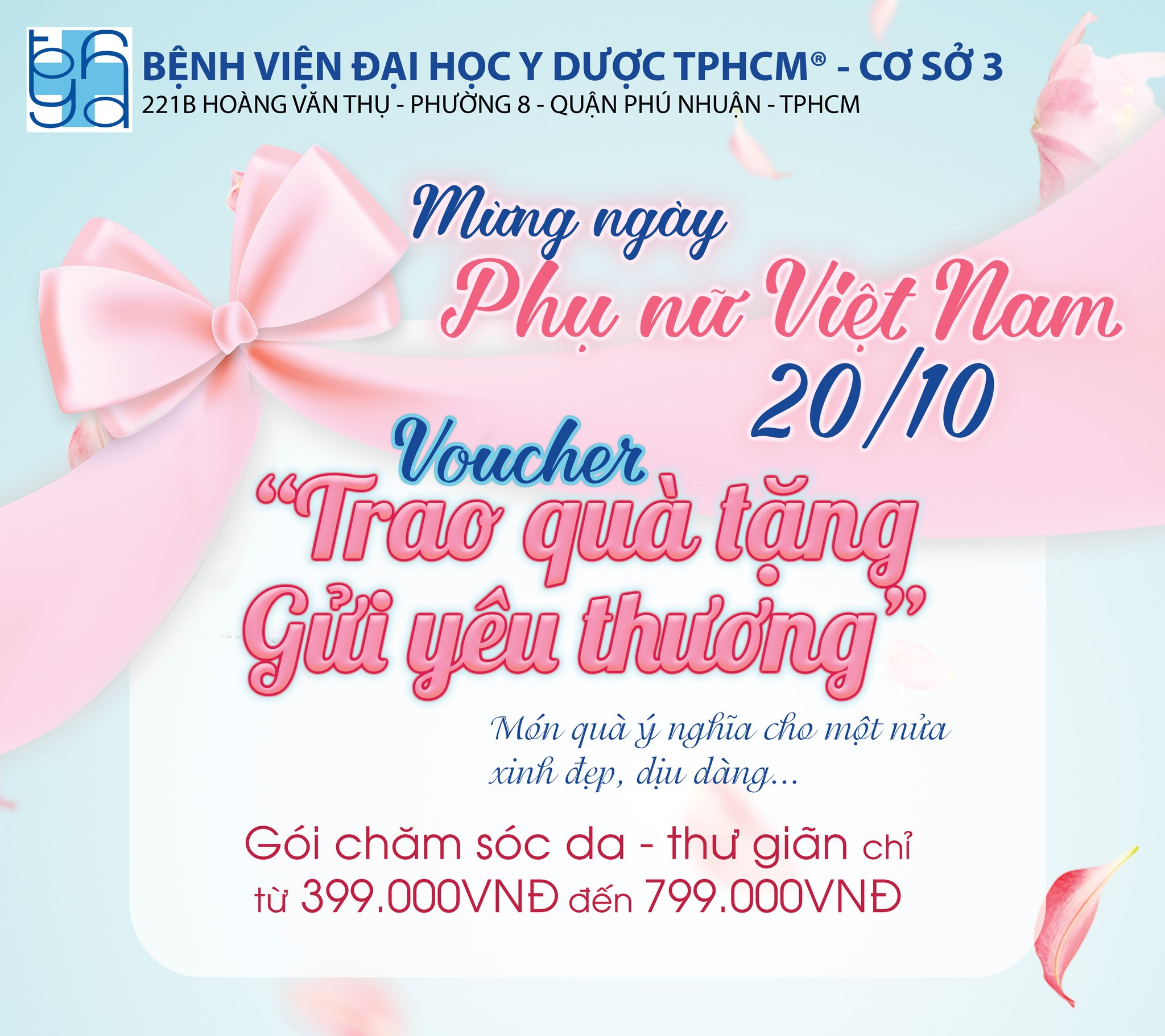 Gói Chăm sóc da toàn diện – Chào mừng ngày Phụ nữ Việt Nam 20/10
