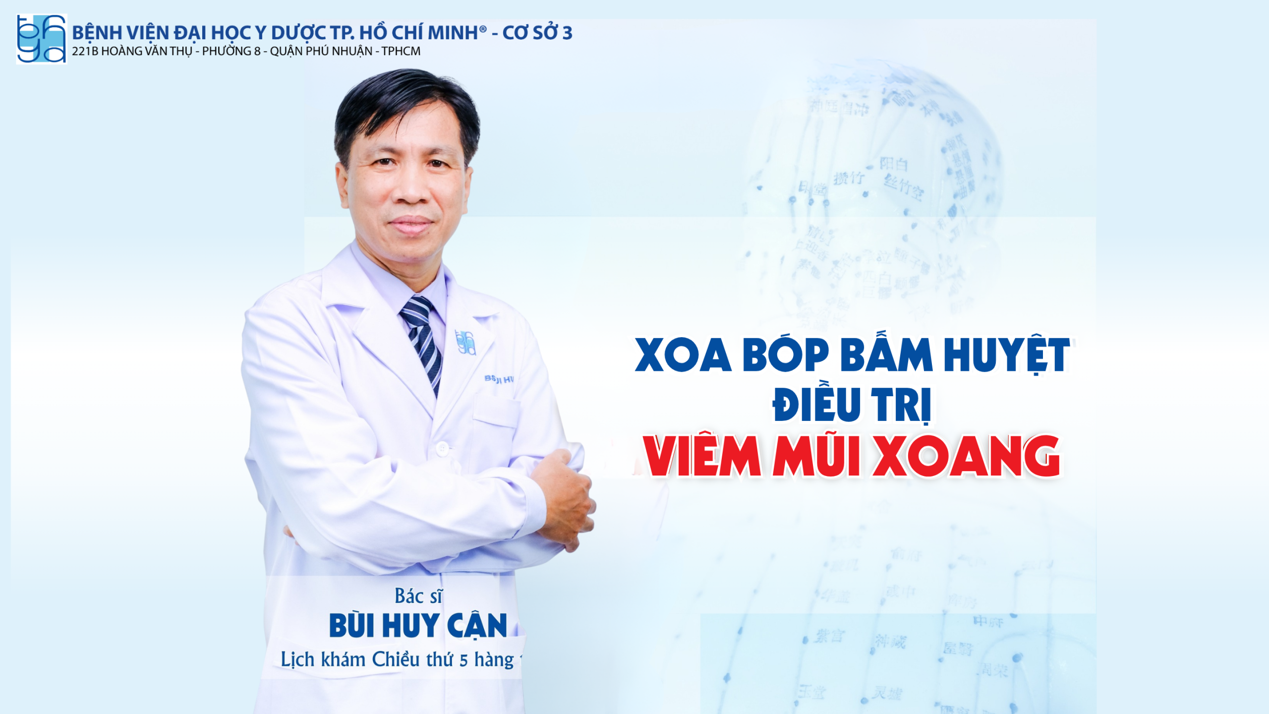 Xoa bóp bấm huyệt điều trị viêm mũi xoang