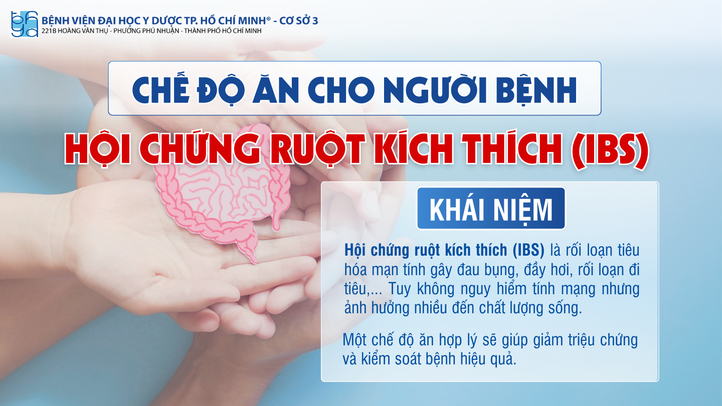 Chế độ ăn cho người bệnh hội chứng ruột kích thích (IBS)