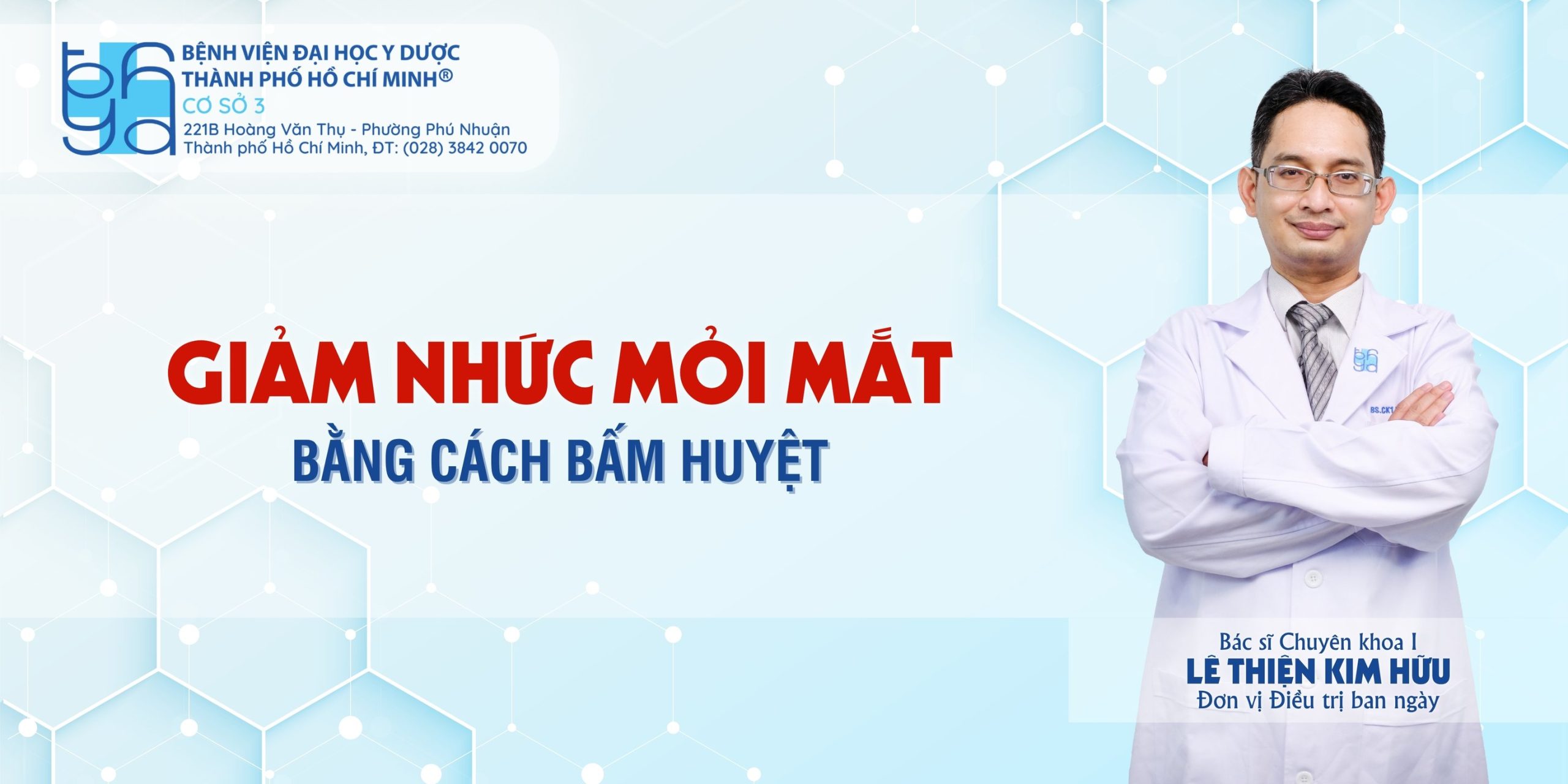 Bấm huyệt giảm nhức mỏi mắt